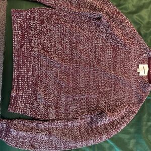 American Eagle Outfitters Maroon Crewneck Sweater